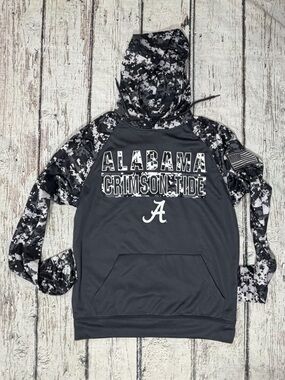 Alabama Crimson Tide NCAA College Hoodie Pullover Camouflage Sweatshirt